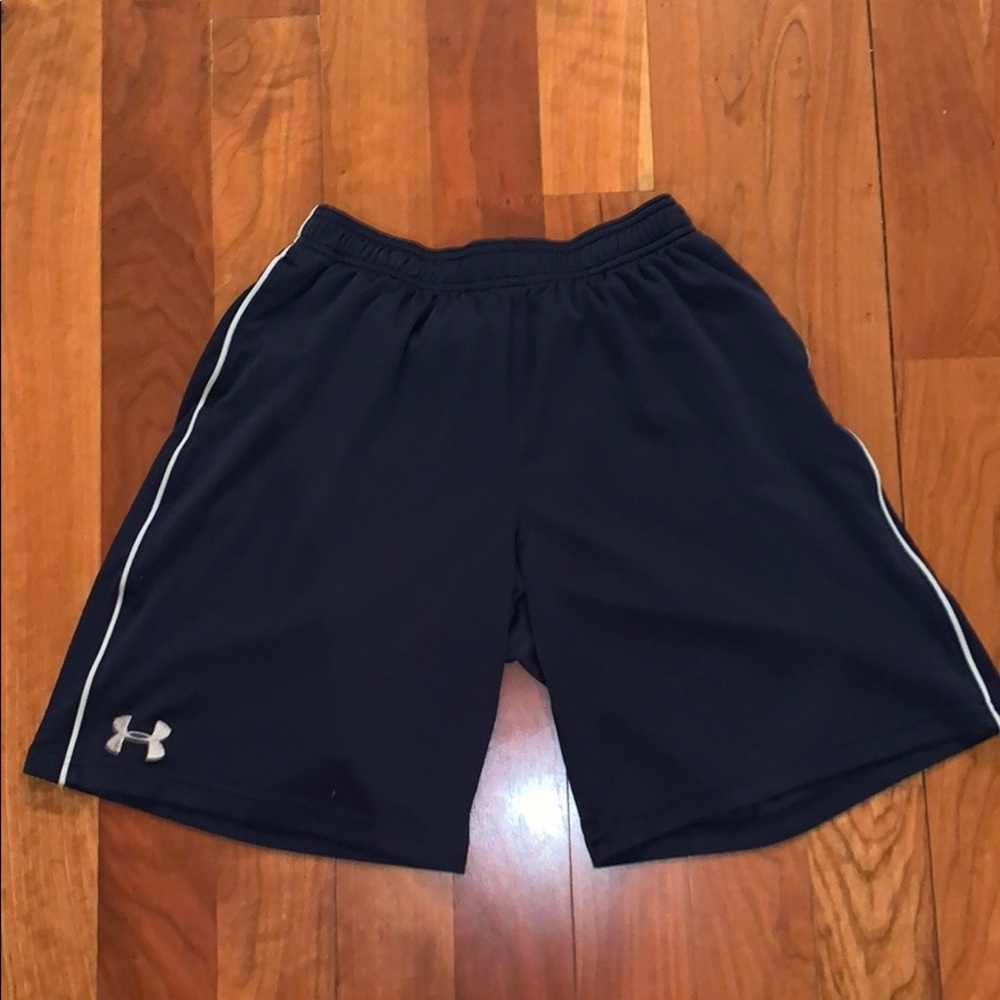 Navy Blue Under Armor athletic shorts